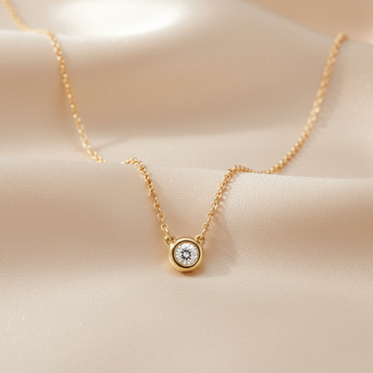 Tiffany Diamonds By The Yard Pink Gold (18K) Diamond Men,Women Fashion Pendant Necklace (Pink Gold)