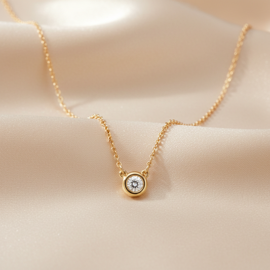 Tiffany Diamonds By The Yard Pink Gold (18K) Diamond Men,Women Fashion Pendant Necklace (Pink Gold)