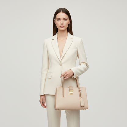 Miu Miu MADRAS 5BA104 Women's Leather Handbag,Shoulder Bag Pink Beige