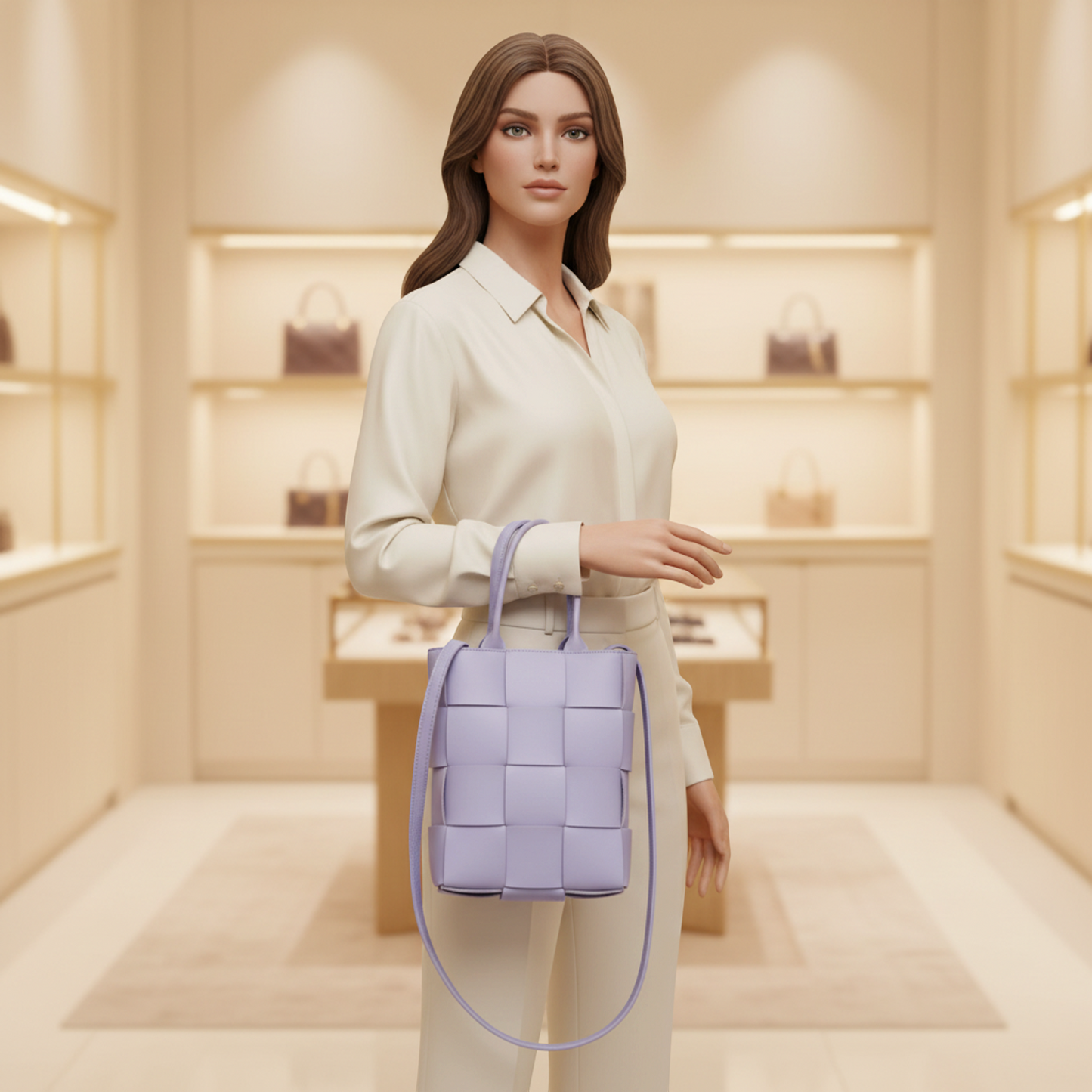 Bottega Veneta Mini Cassette Women's Leather Shoulder Bag,Tote Bag Purple