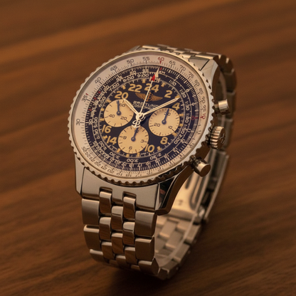 BREITLING Navitimer Cosmonaute Hand-Winding Mens Watch A12023 Polished