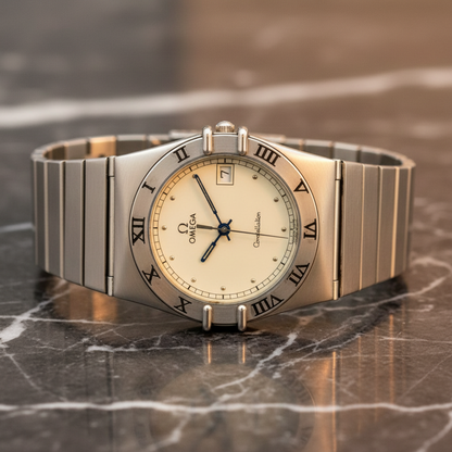 OMEGA Constellation Stainless Steel Quartz Mens Watch 396.1070 Polished