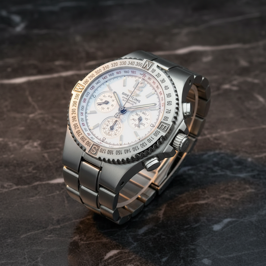 BREITLING Hercules Stainless Steel Automatic Mens Watch A39363 Polished