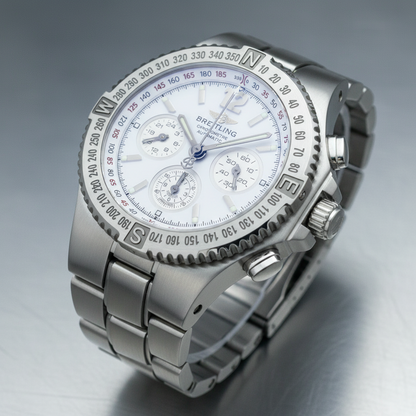 BREITLING Hercules Stainless Steel Automatic Mens Watch A39363 Polished