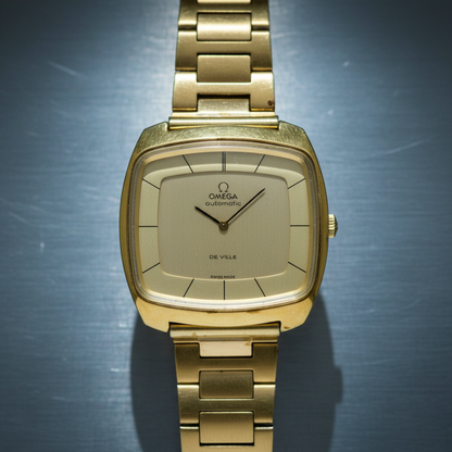 OMEGA De Ville Cal 711 Gold Plated Automatic Mens Watch 151.0051