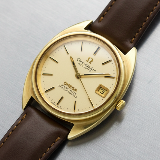 OMEGA Constellation Chronometer Cal 1011 Gold Plated Watch 168.0056