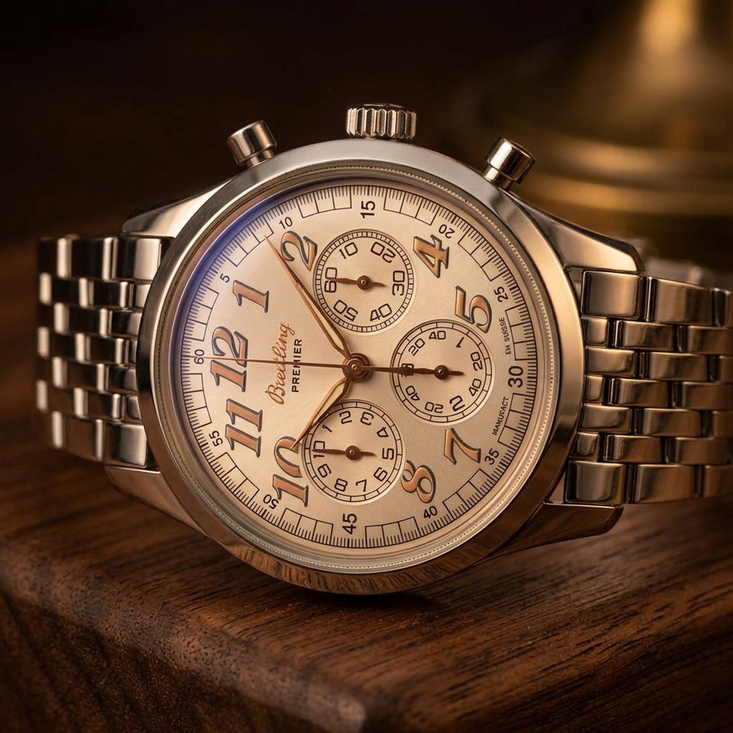 BREITLING Headwind Stainless Steel Automatic Mens Watch A40035 Polished