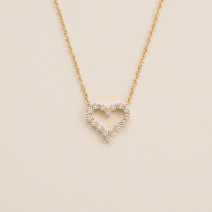 Tiffany Sentimental Heart Necklace Pink Gold (18K) Diamond Men,Women Fashion Pendant Necklace (Pink Gold)