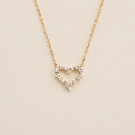 Tiffany Sentimental Heart Necklace Pink Gold (18K) Diamond Men,Women Fashion Pendant Necklace (Pink Gold)