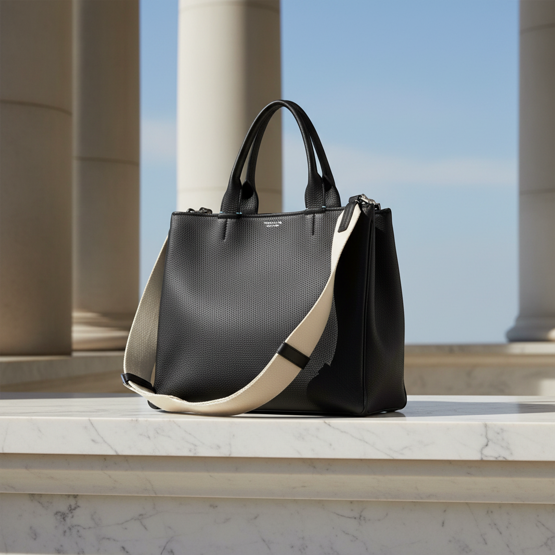 Tiffany 2-way Bag Women's Leather Shoulder Bag,Tote Bag Black