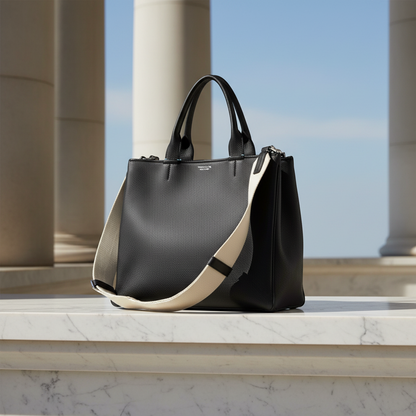 Tiffany 2-way Bag Women's Leather Shoulder Bag,Tote Bag Black