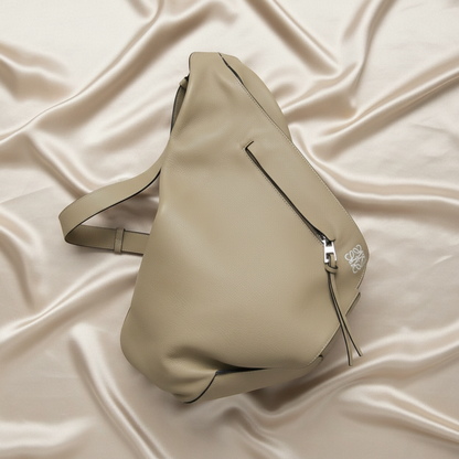 Loewe Anton Sling Bag Men,Women Leather Shoulder Bag Grayish