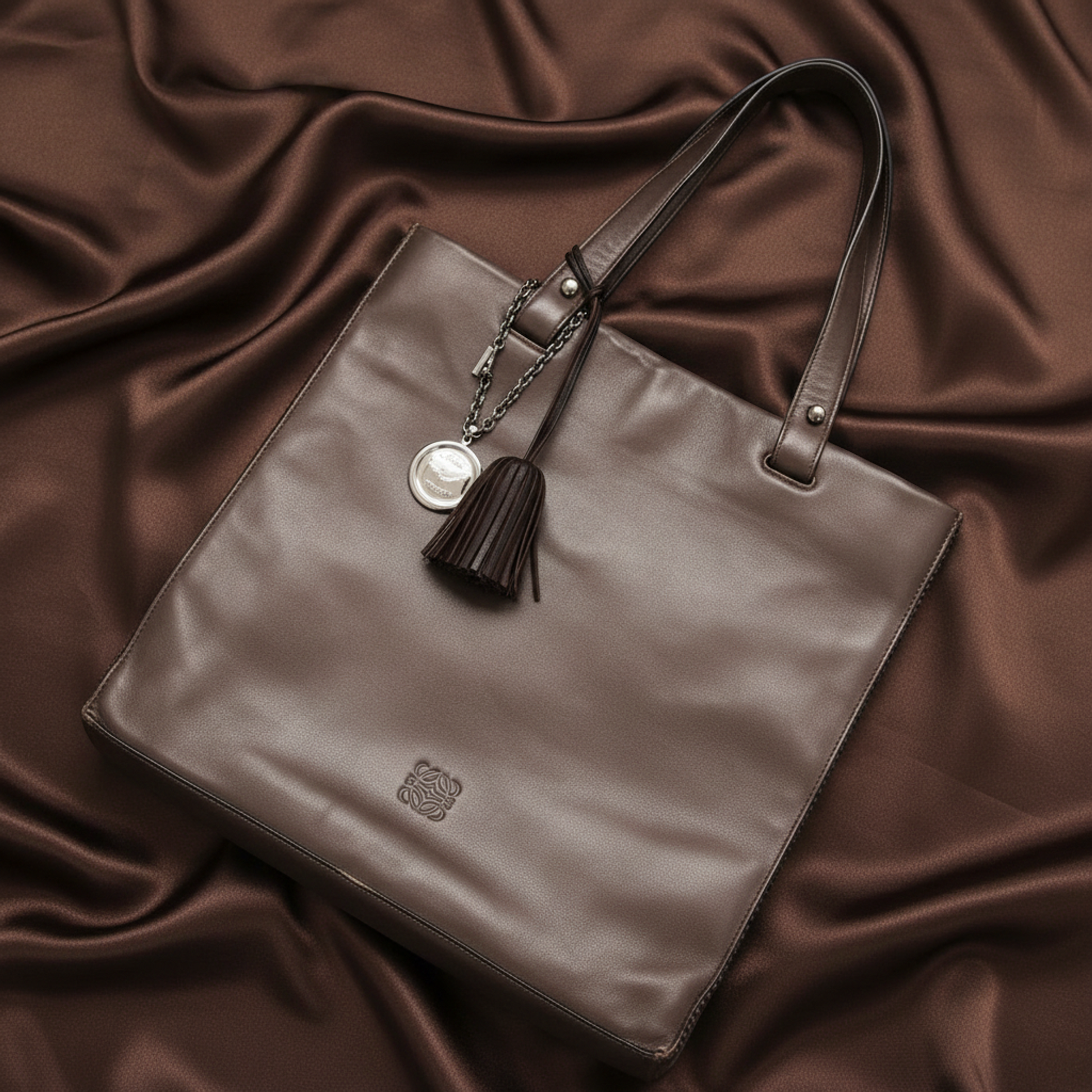 Loewe Anagram Women's Nappa Leather Tote Bag Bronze