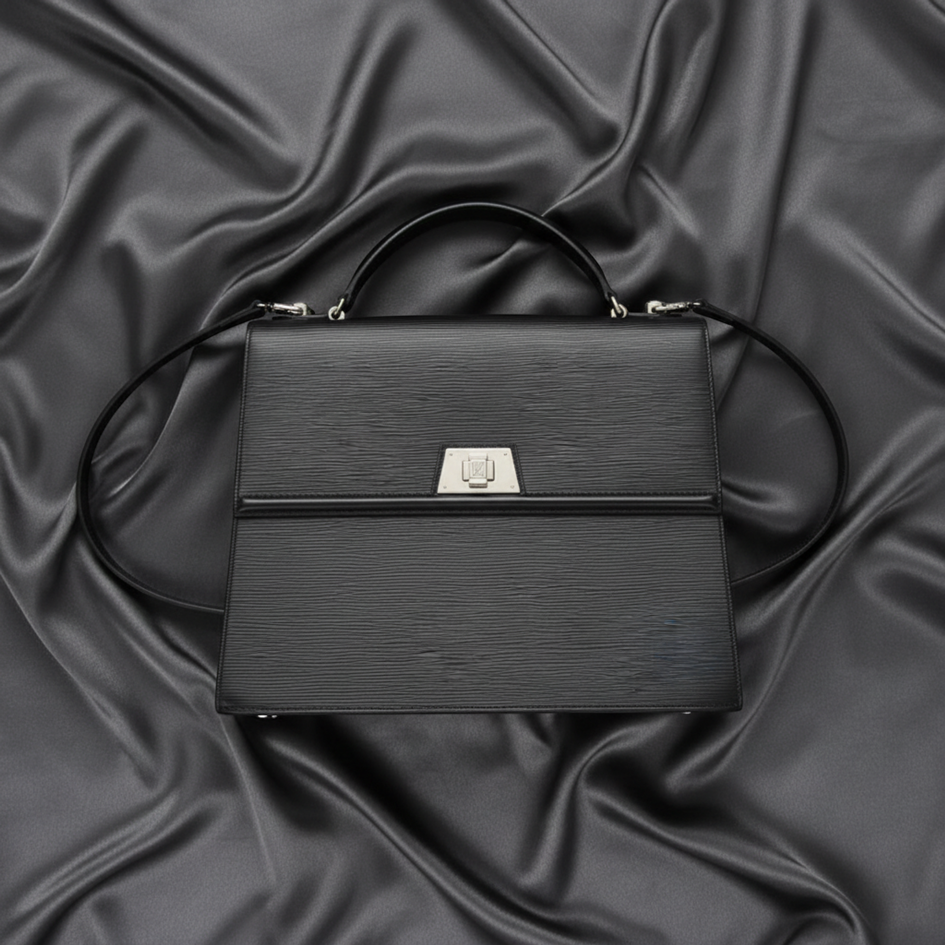 Louis Vuitton Epi Sevigne GM M40512 Women's Handbag,Shoulder Bag Black,Noir
