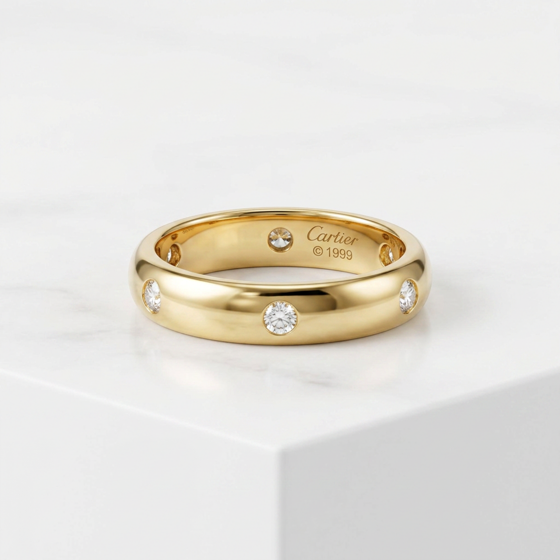 Cartier Stella Ring Yellow Gold (18K) Fashion Diamond Band Ring Gold