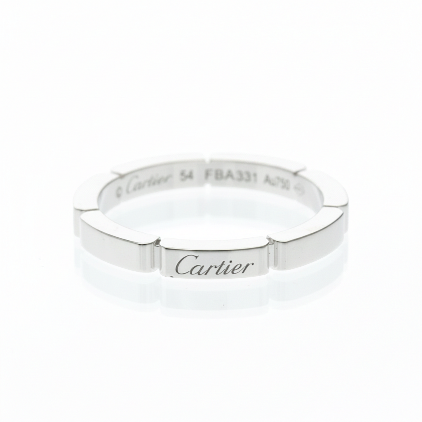 Cartier Maillon Panthère Ring B4083554 White Gold (18K) Fashion No Stone Band Ring Silver