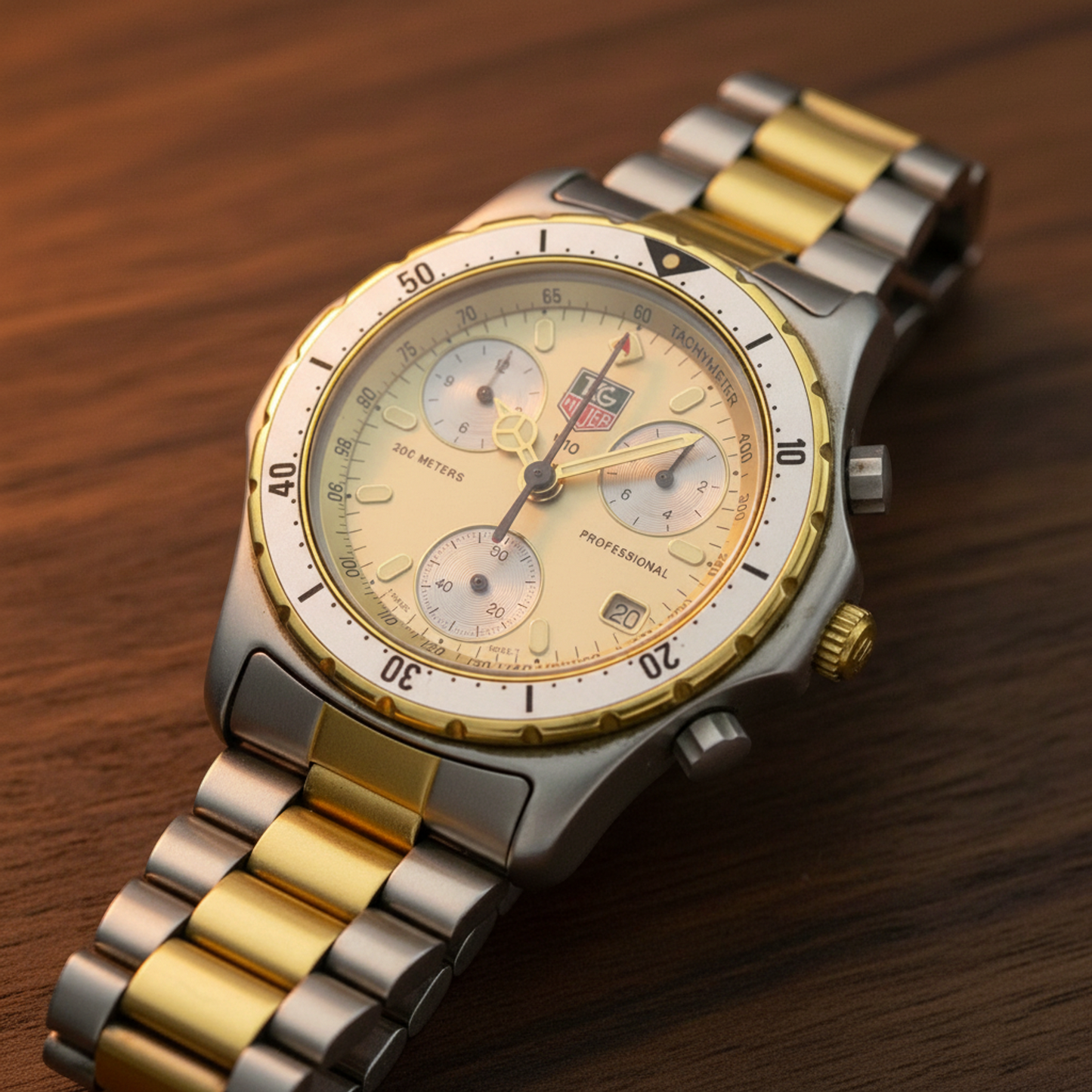 TAG HEUER Professional 200M Gold Plated Stainless Steel Quartz 575.406