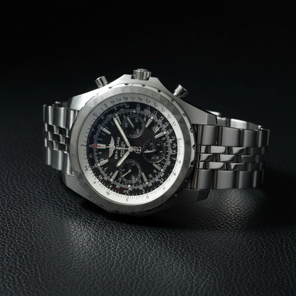 BREITLING Bentley Motors Steel Automatic Mens Watch A25363 Polished