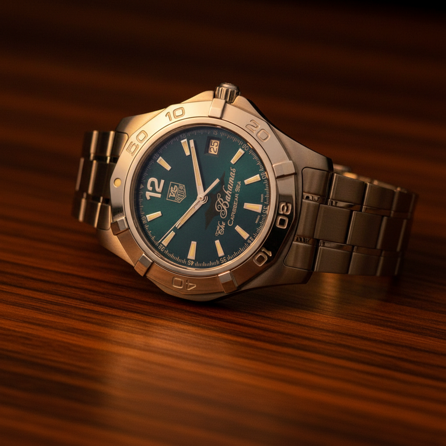 TAG HEUER Aquaracer Bahamas Caribbean Limited Watch WAF211R Polished