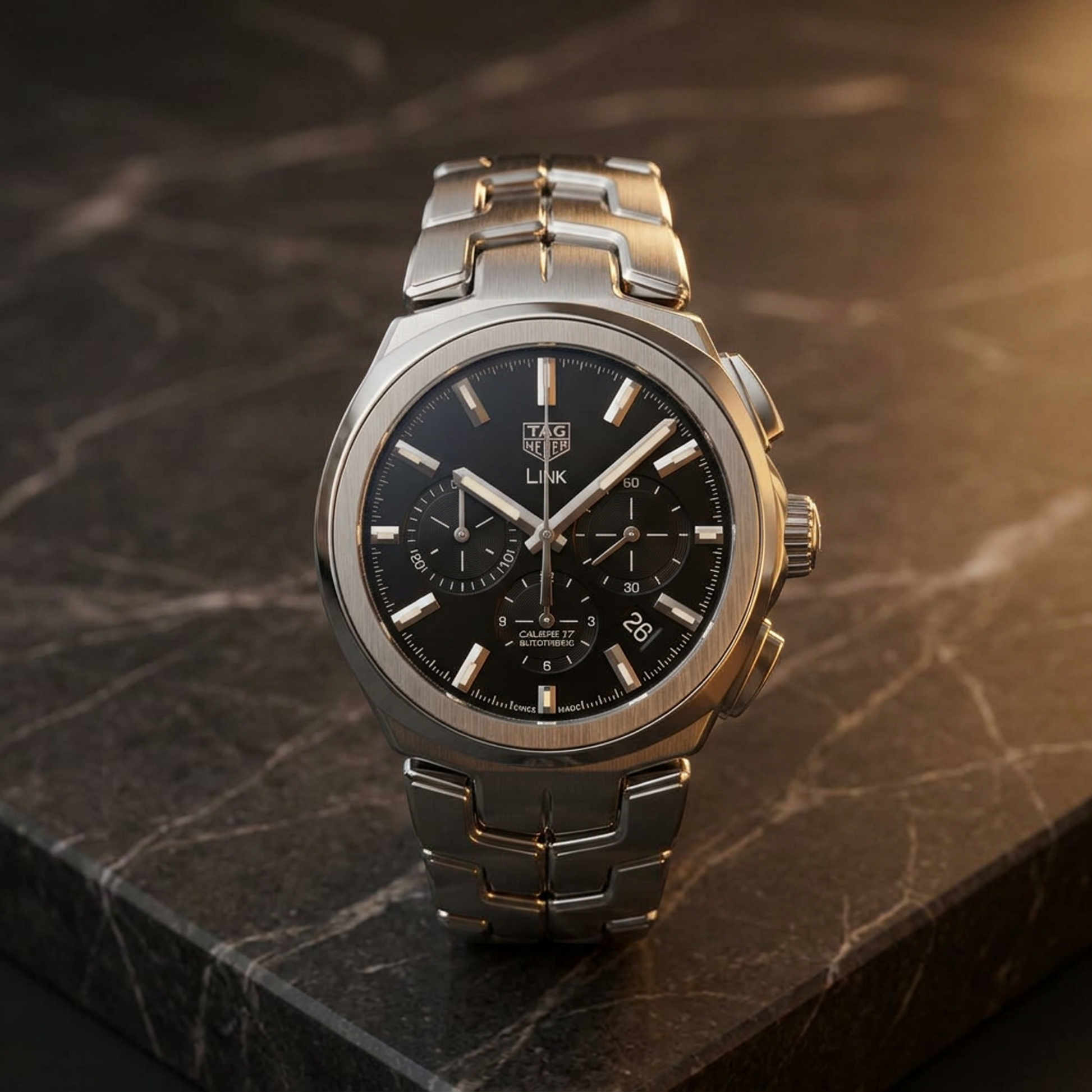 TAG HEUER Link Calibre 17 Chronograph Automatic Watch CBC2110 Polished