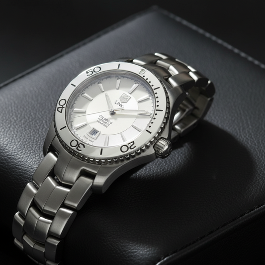 TAG HEUER Link Calibre 5 Steel Automatic Mens Watch WJ201B Polished