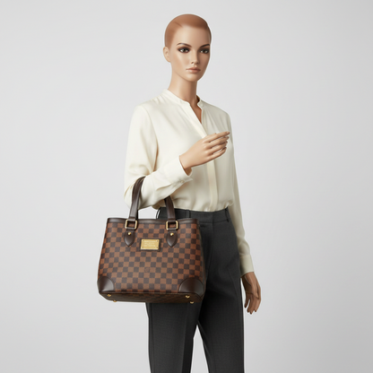 Louis Vuitton Damier Hampstead PM N51205 Women's Handbag Ebene