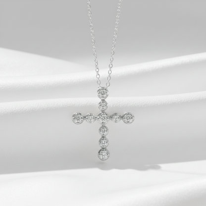Tiffany Tenderness Diamond Necklace Platinum Diamond Women,Men Fashion Pendant Necklace (Silver)