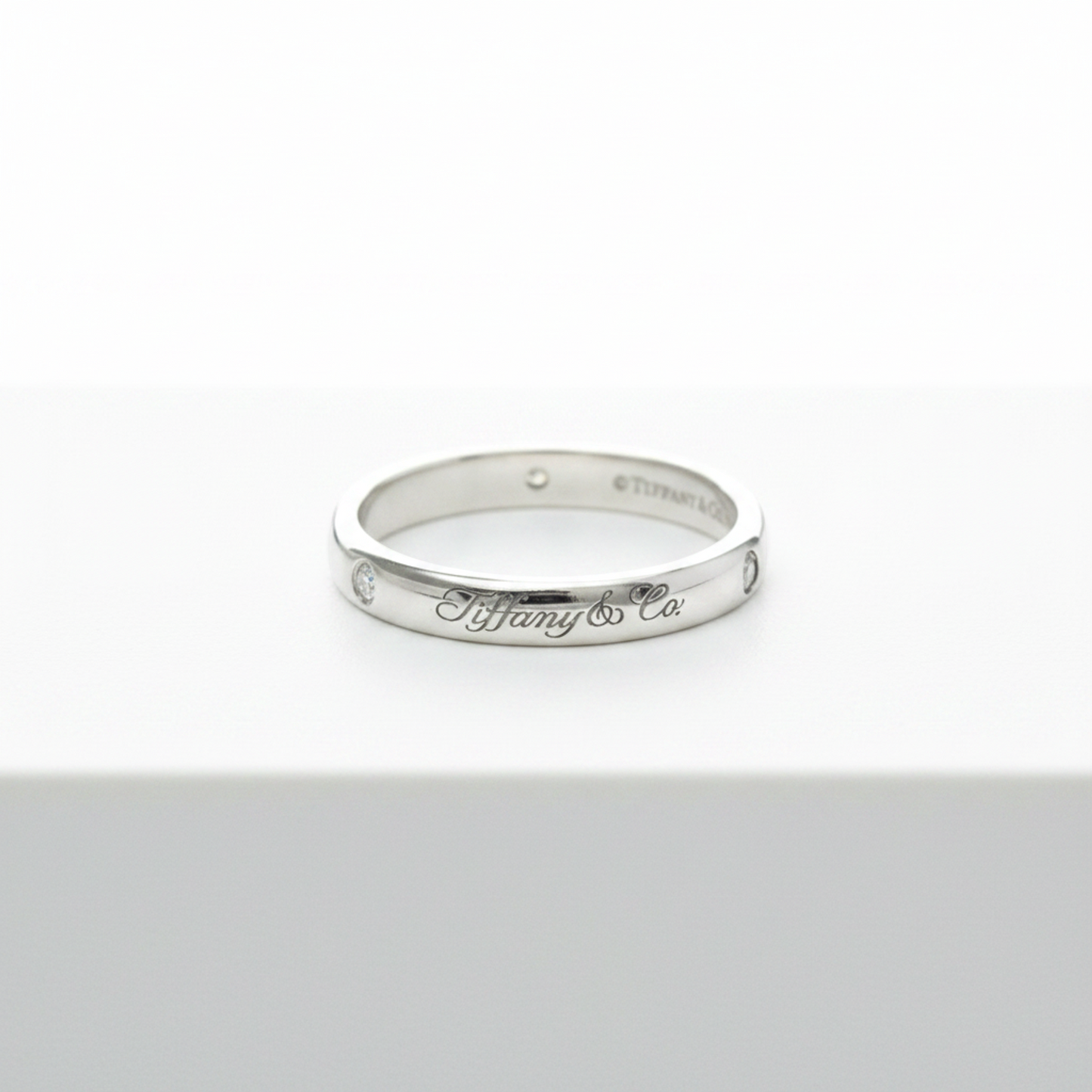 Tiffany Notes Lucida Diamond Ring Platinum Fashion Diamond Wedding Ring Silver