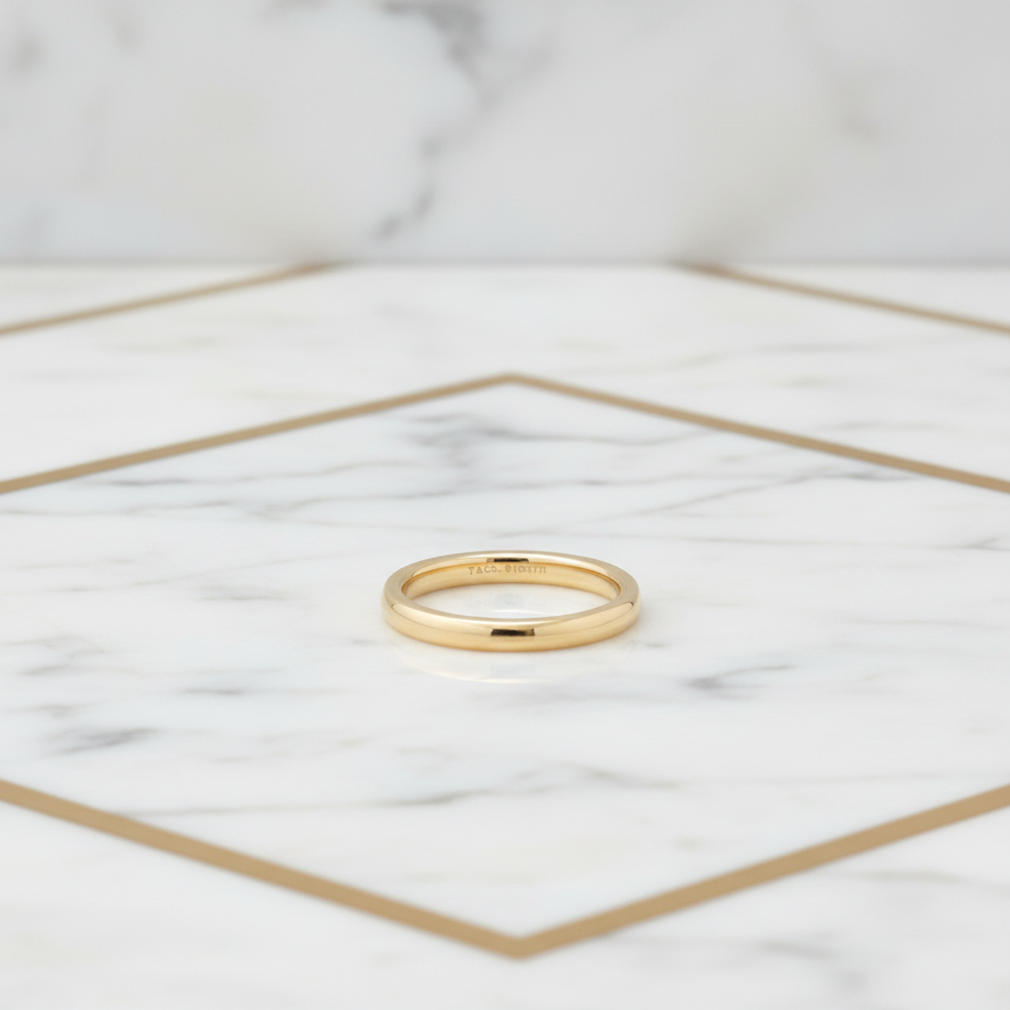 Tiffany Wedding Ring Pink Gold (18K) Fashion No Stone Wedding Ring Pink Gold