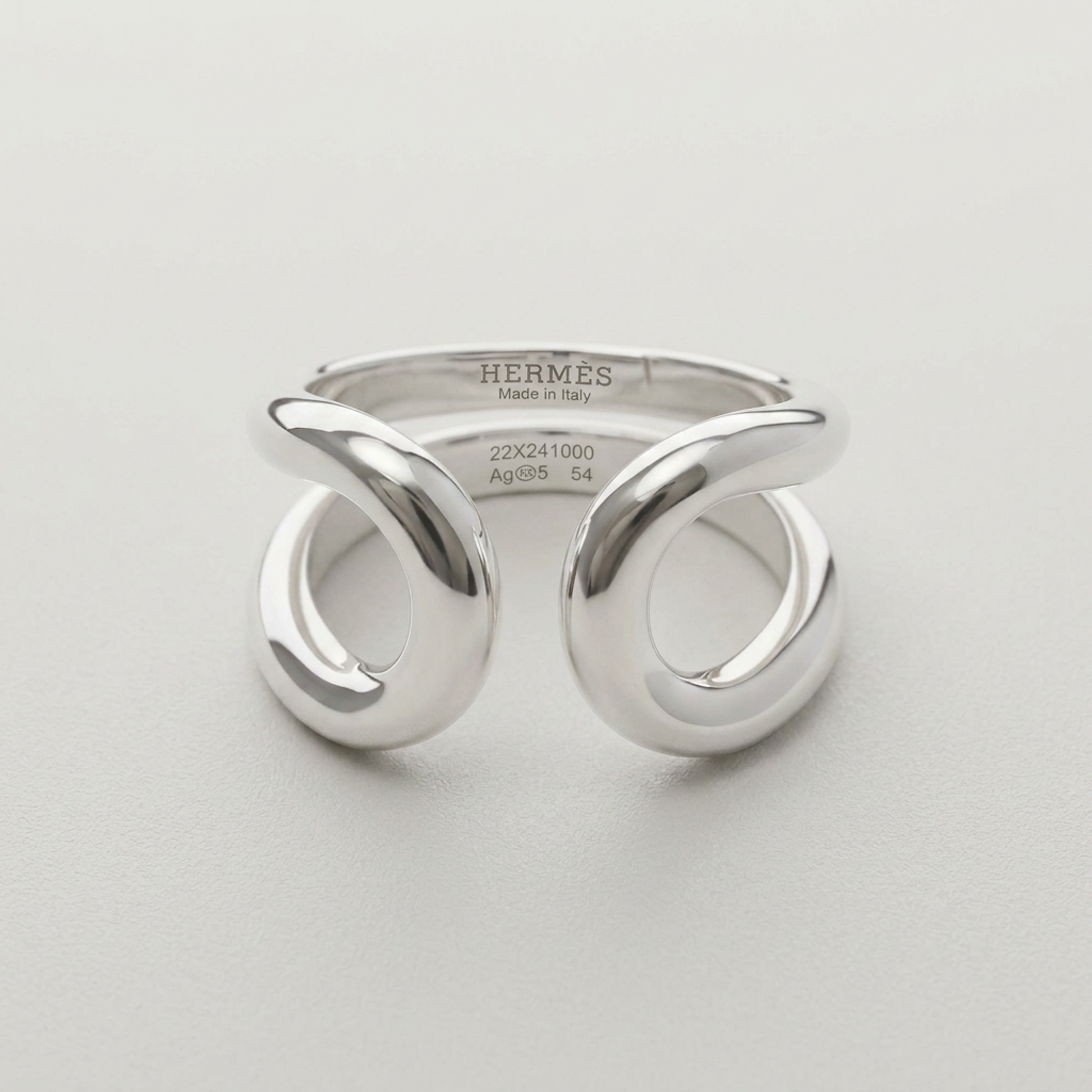 Hermes Lima Ring Silver 925 Fashion No Stone Band Ring Silver