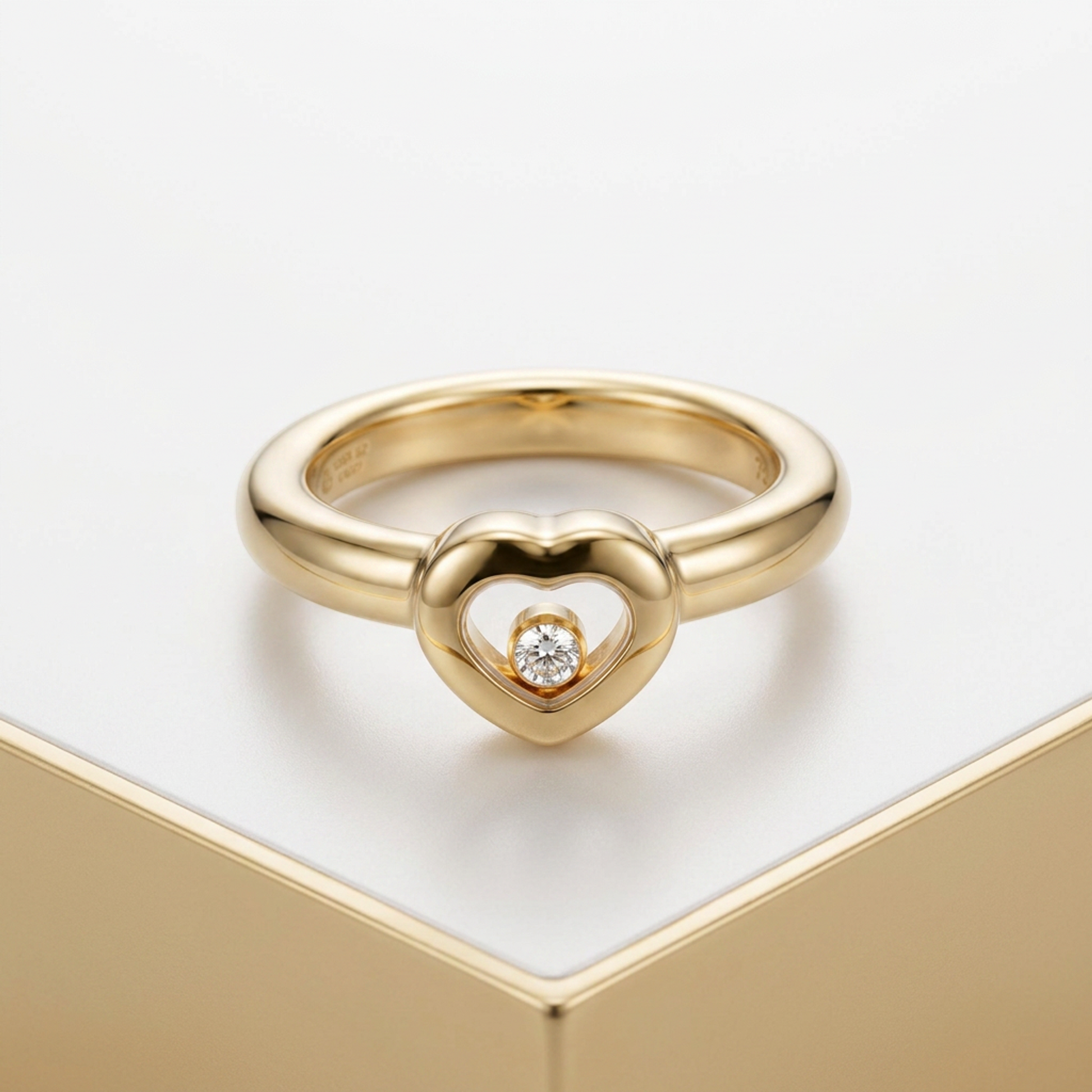 Chopard Happy Diamonds Ring 82/2889 Yellow Gold (18K) Fashion Diamond Band Ring Gold