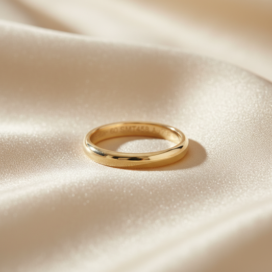 Cartier Wedding Ring Pink Gold (18K) Fashion No Stone Band Ring Pink Gold