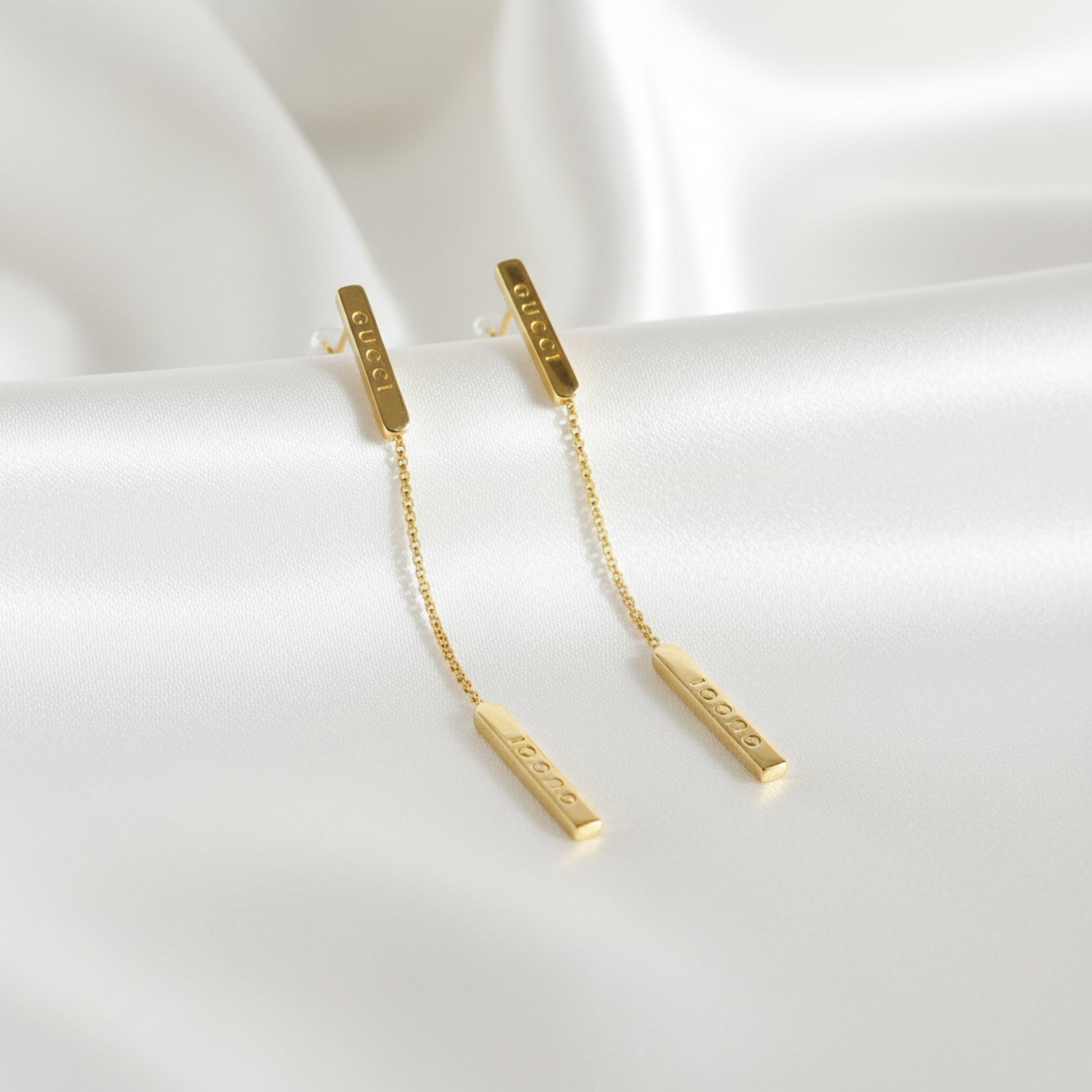 Gucci Lariat Earrings No Stone Yellow Gold (18K) Drop Earrings Gold