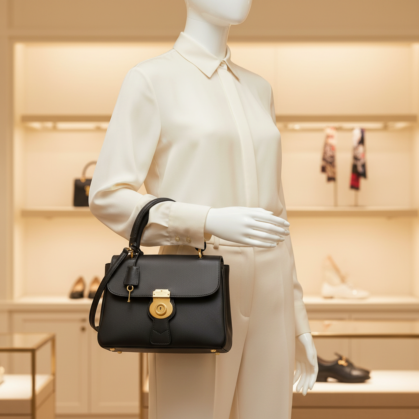 Burberry 4054220 Women's Leather Handbag,Shoulder Bag Black