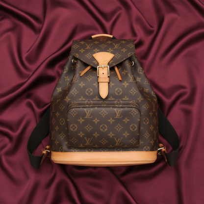 Louis Vuitton Monogram Montsouris GM M51135 Women's Backpack Brown