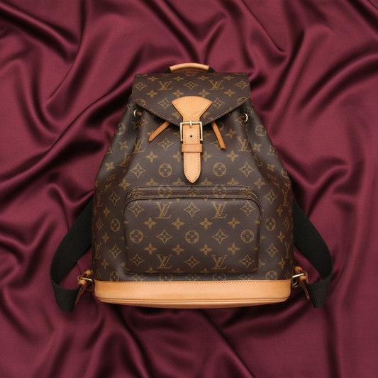Louis Vuitton Monogram Montsouris GM M51135 Women's Backpack Brown