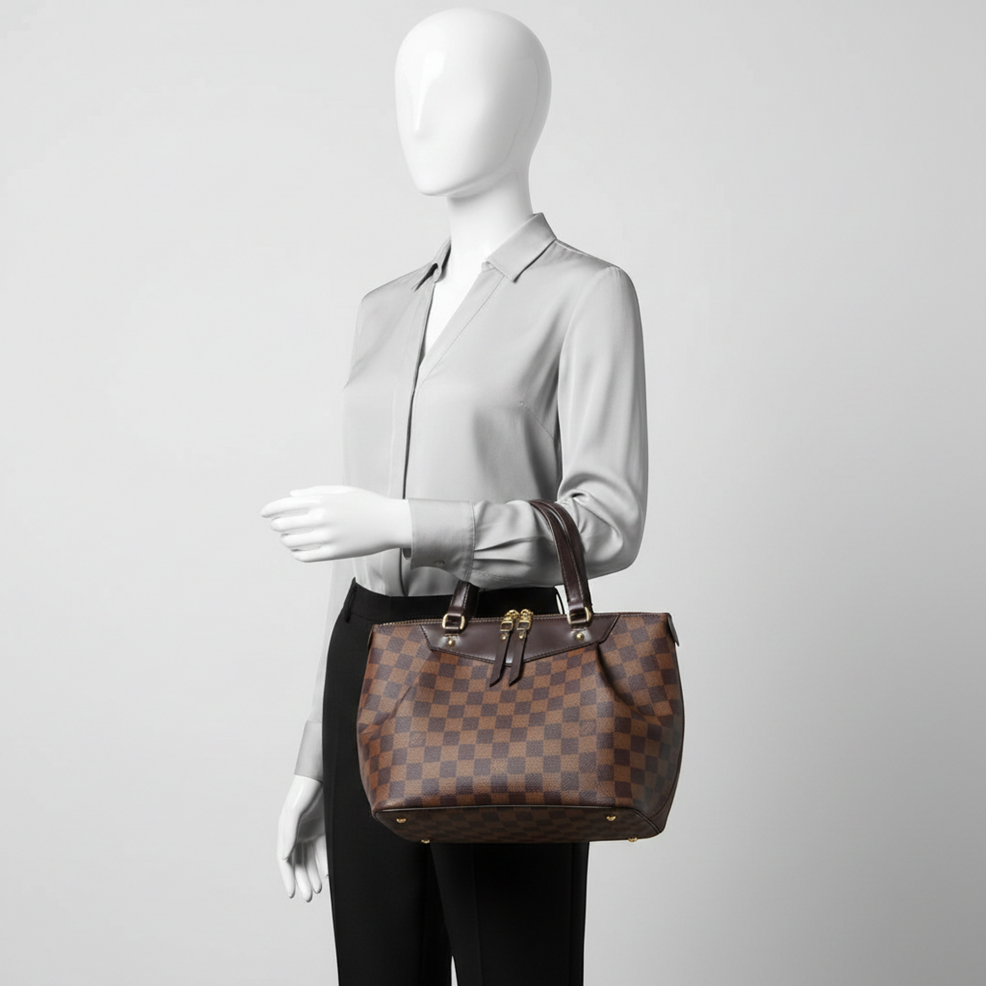 Louis Vuitton Damier Westminster PM N41102 Men,Women Shoulder Bag Brown,Ebene