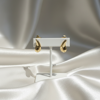 Tiffany Teardrop Earrings No Stone Yellow Gold (18K) Stud Earrings Gold