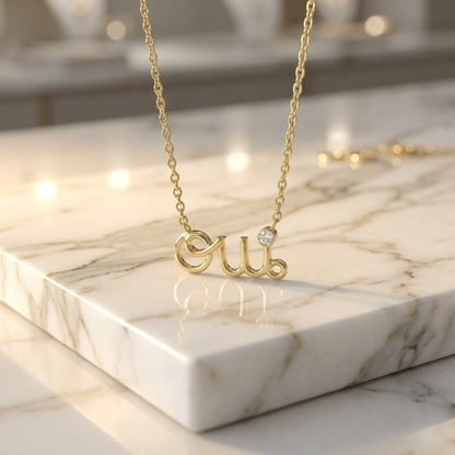 Christian Dior Dior Amour Yellow Gold (18K) Diamond Men,Women Fashion Pendant Necklace (Gold)