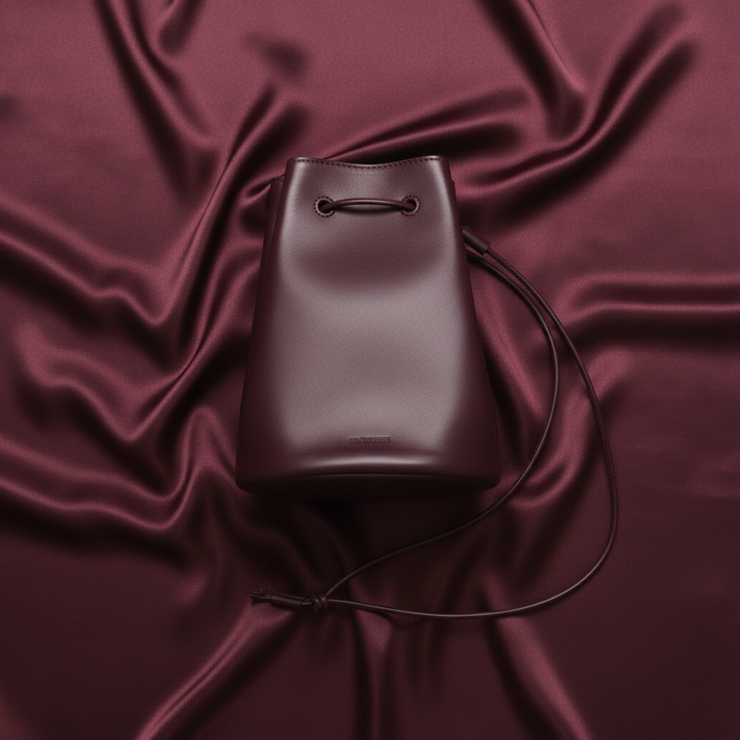 Jil Sander Crossbody Drawstring Bag J25WG0009 P5712 Men,Women Leather Handbag,Shoulder Bag Wine
