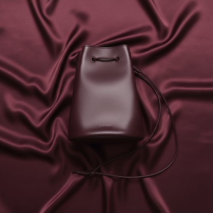 Jil Sander Crossbody Drawstring Bag J25WG0009 P5712 Men,Women Leather Handbag,Shoulder Bag Wine