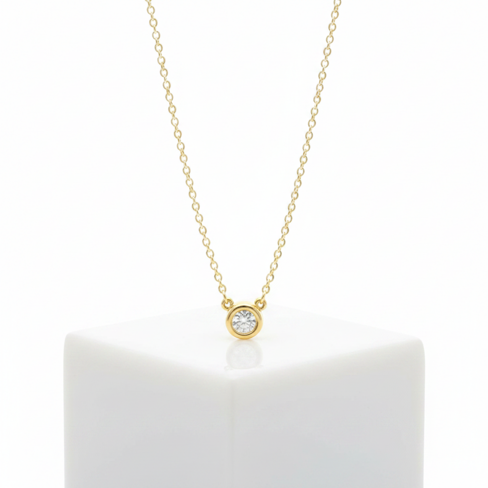 Tiffany Diamonds By The Yard Pink Gold (18K) Diamond Men,Women Fashion Pendant Necklace (Pink Gold)