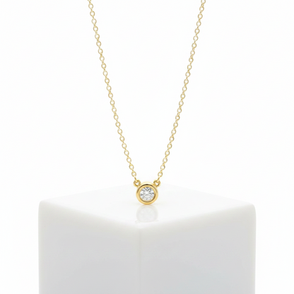 Tiffany Diamonds By The Yard Pink Gold (18K) Diamond Men,Women Fashion Pendant Necklace (Pink Gold)