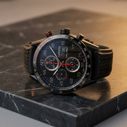 TAG HEUER Carrera Chronograph Monaco Grand Prix Titanium Watch CAR2A83
