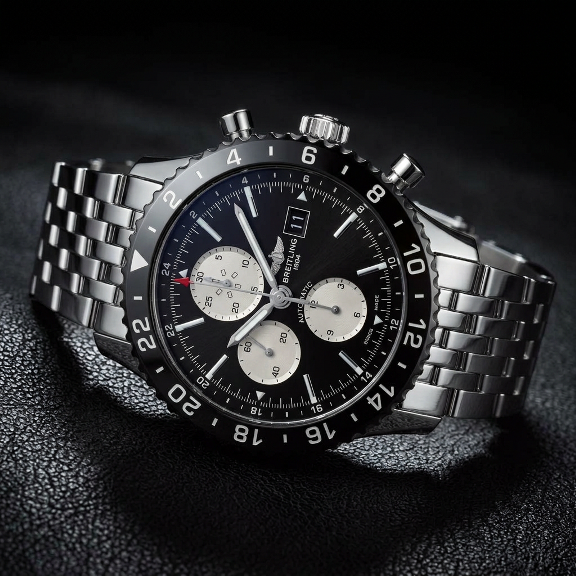 BREITLING Chronoliner Chronograph Steel Automatic Mens Watch Y24310 Polished