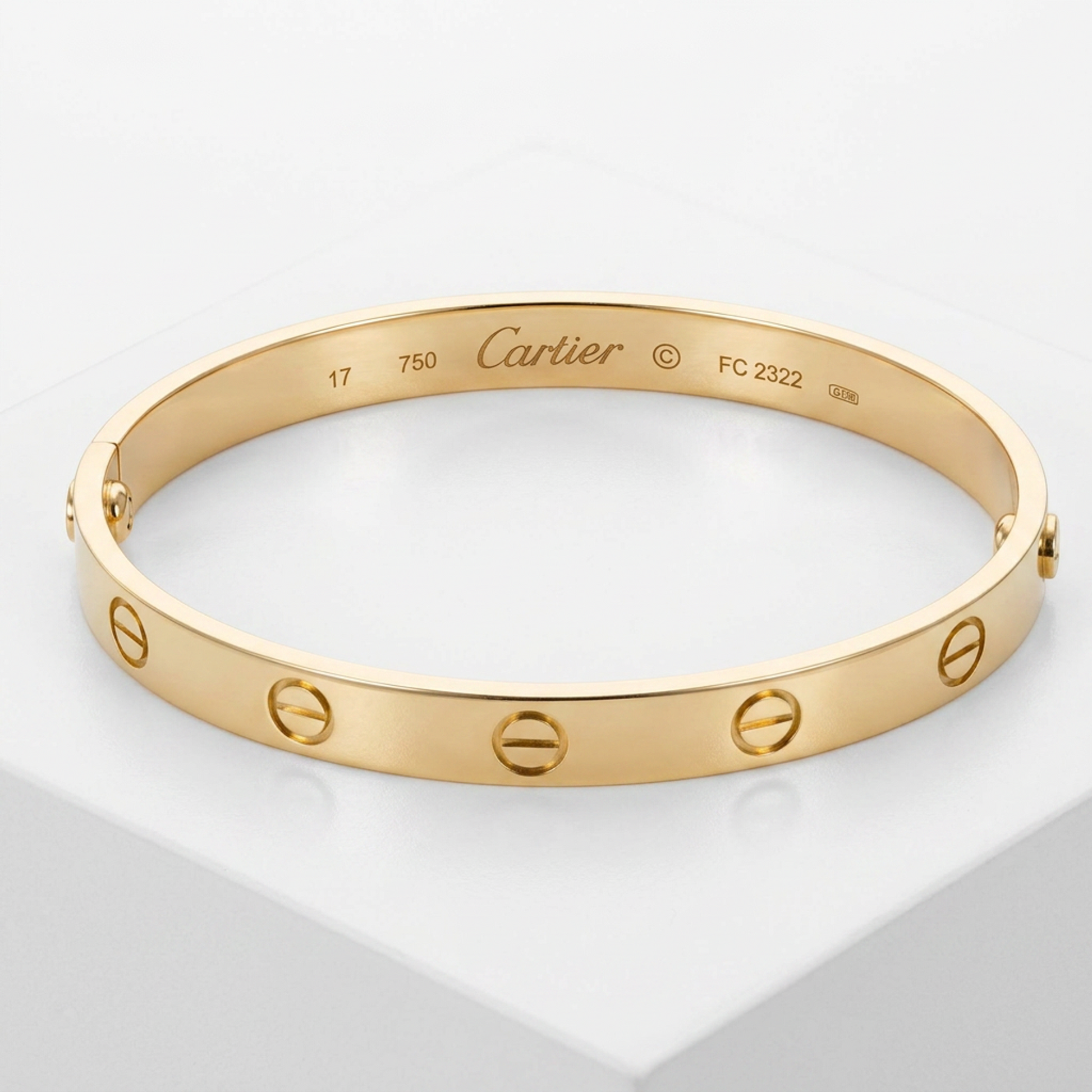Cartier Love Bracelet B6016217 Pink Gold (18K) No Stone Charm Bracelet Pink Gold