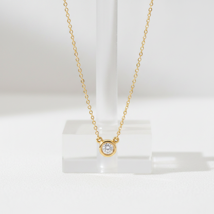 Tiffany Diamonds By The Yard Pink Gold (18K) Diamond Men,Women Fashion Pendant Necklace (Pink Gold)