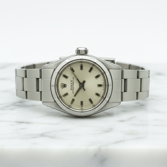 ROLEX Oyster Perpetual 6623 Steel Automatic Ladies Watch Vintage