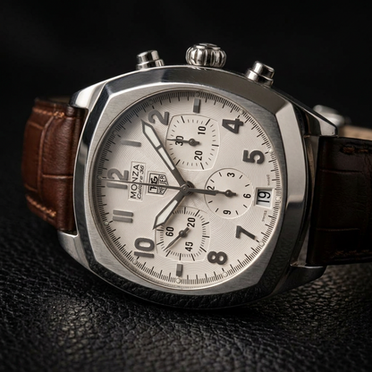 TAG HEUER Monza Calibre 36 Steel Automatic Mens Watch CR5111 Polished