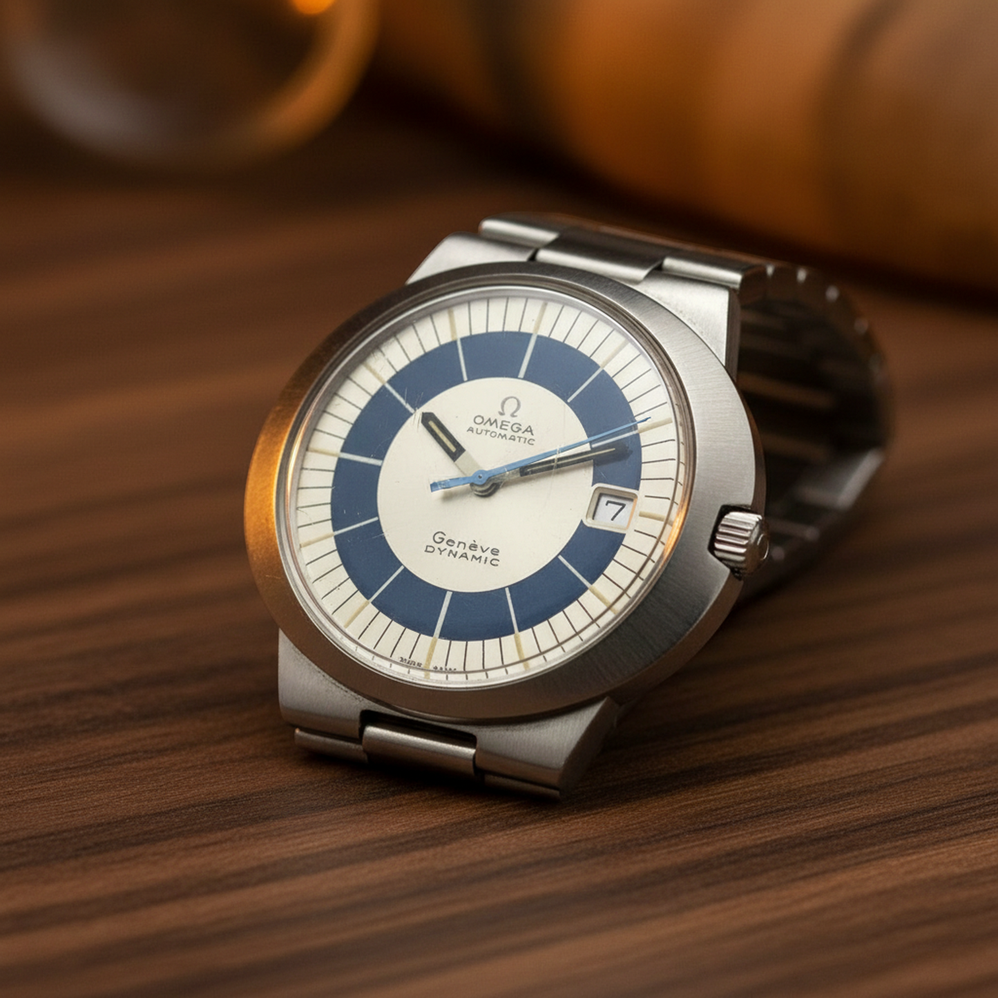 OMEGA Geneve Dynamic Cal 565 teel Automatic Watch 166.039 Vintage